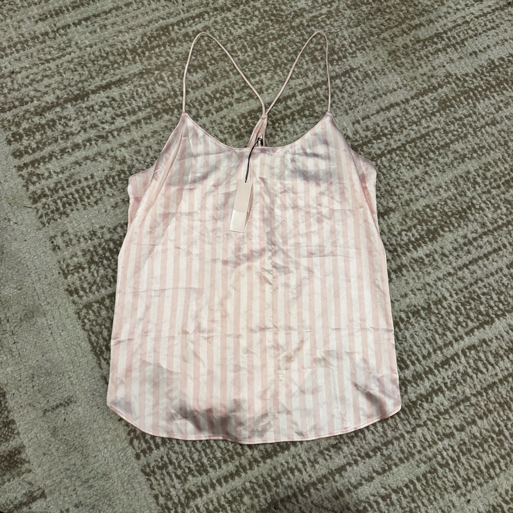 Victoria’s Secret Racerback Sleep Shirt Pink New with Tags Size Large